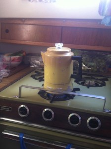 Thrift store find, probably getting weird metal poisoning as it is circa 1960 but I don't care. 